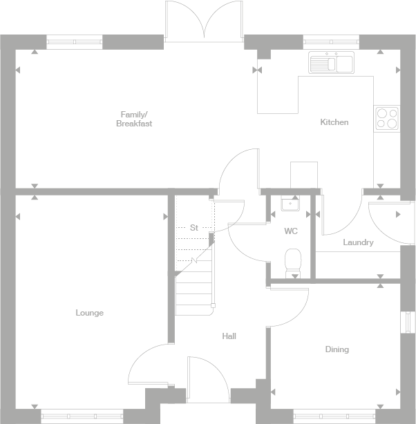 Whittington 4 bedroom house for sale in Castle Donington