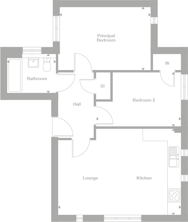 Alderton 2 bedroom house for sale in Northampton