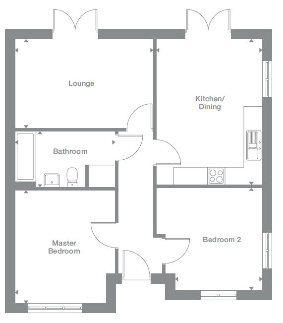 Windsor 2 bedroom house for sale in Clitheroe