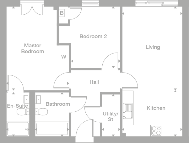 2D floor plan