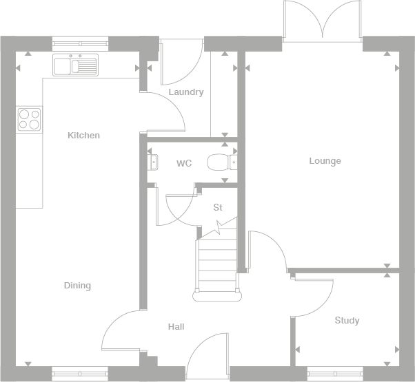 Allbrook 4 bedroom house for sale in Boorley Green
