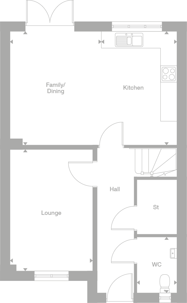 The Middleton 3 bedroom house for sale in Oakley