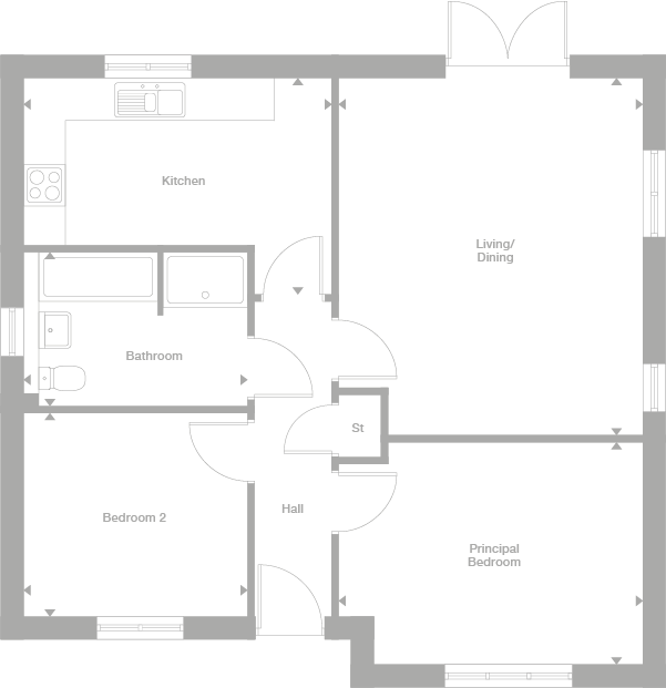 2D floor plan