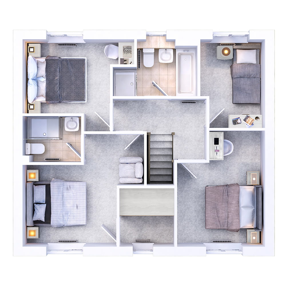3D floor plan