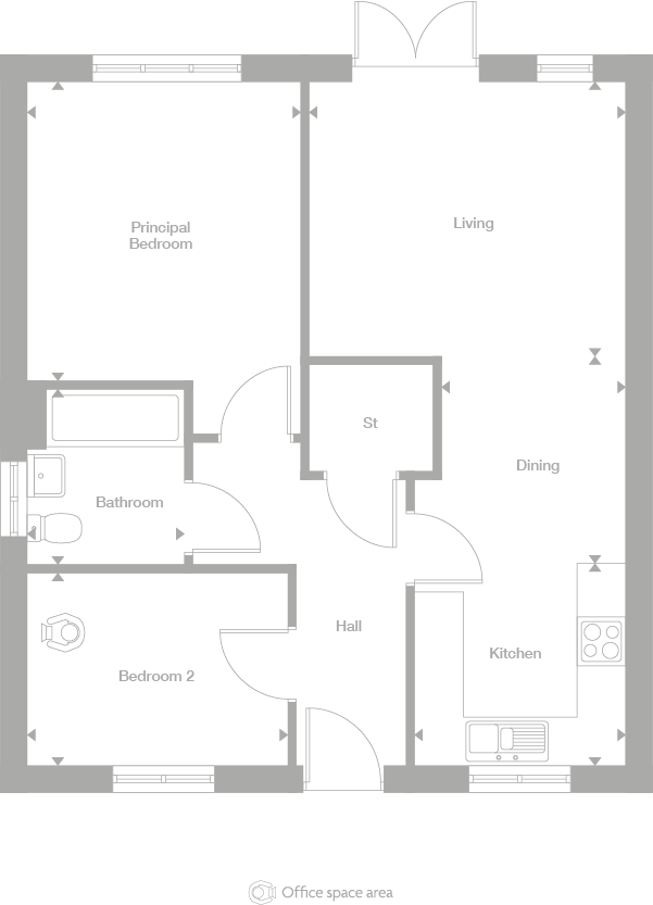 2D floor plan