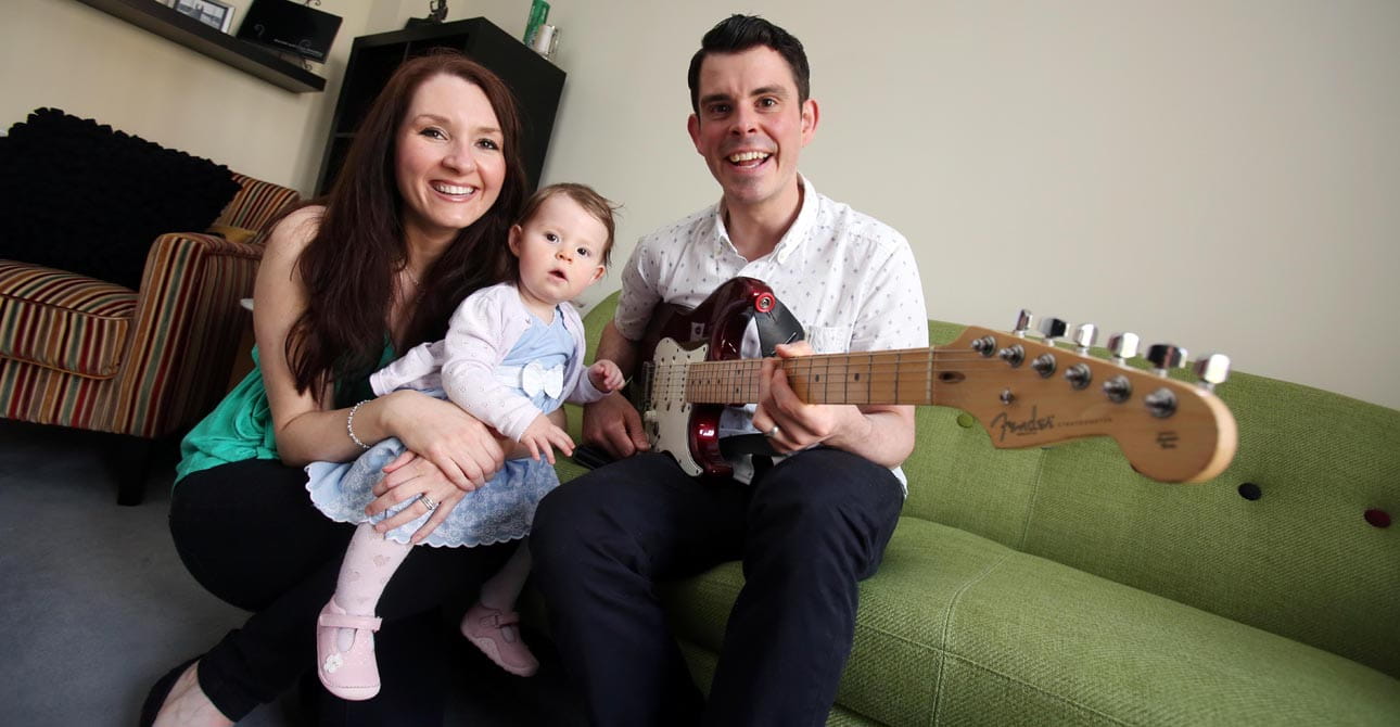 Press Release New Home and Baby Strikes a Chord with Local Musician and His Family