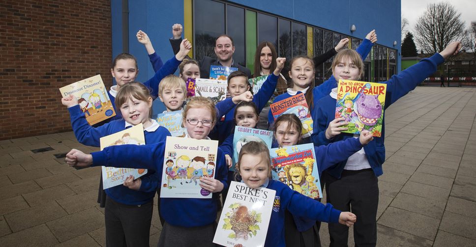 Miller Homes Book Donation Builds Up Library For Sunderland Pupils